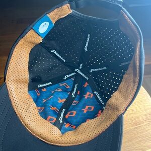 Passium Performance Cap Hat Black Leather Sweatband Ventilated Adjustable